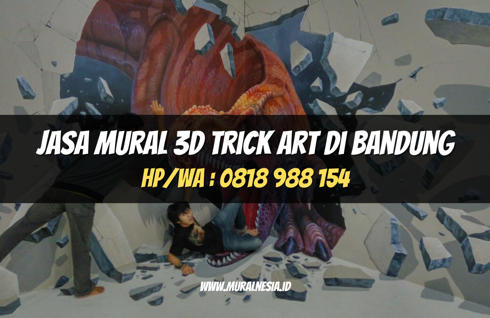 Jasa Mural 3D Trick Art di Bandung