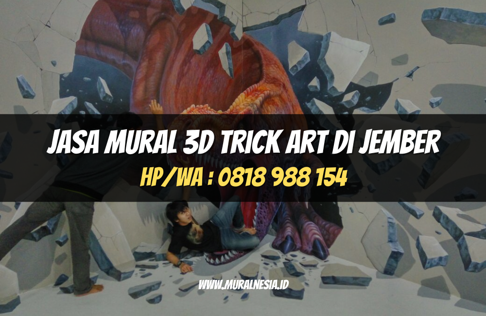 Jasa Mural 3D Trick Art di Jember