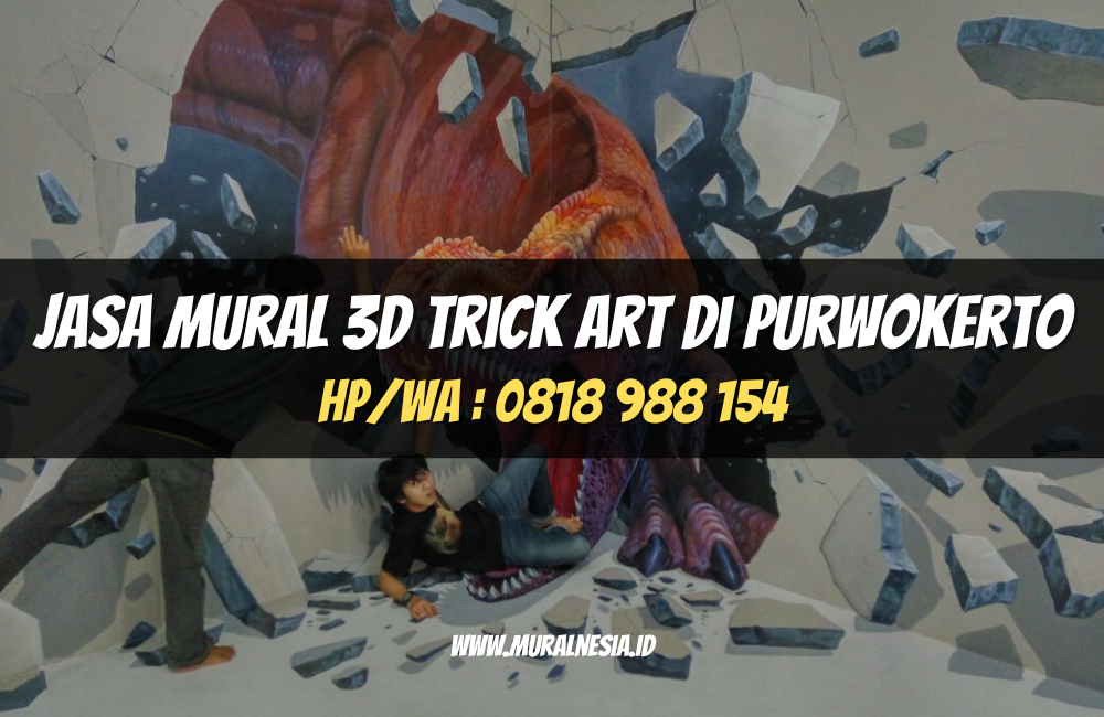 Jasa Mural 3D Trick Art di Purwokerto