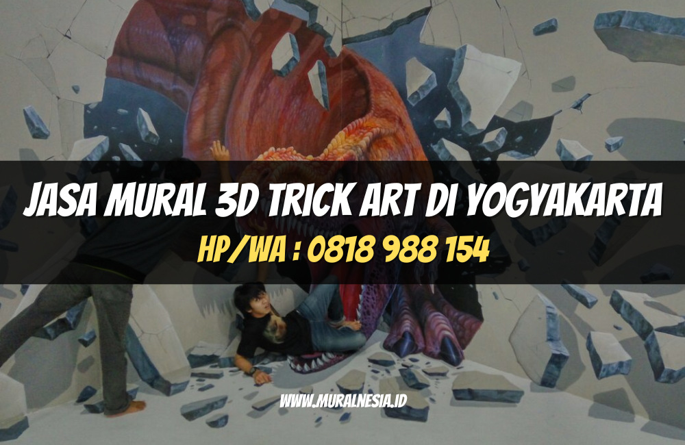 Jasa Mural 3D Trick Art di Yogyakarta