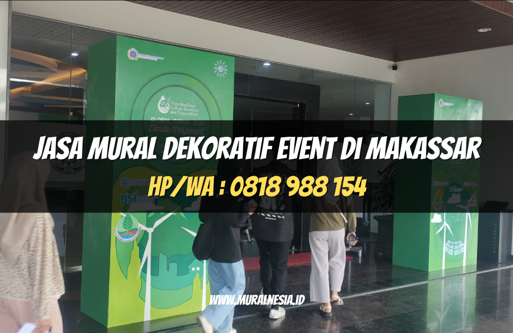 Jasa Mural Dekoratif Event di Makassar