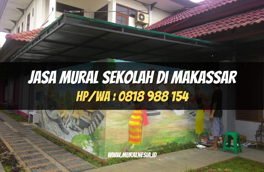 Jasa Mural Sekolah di Makassar